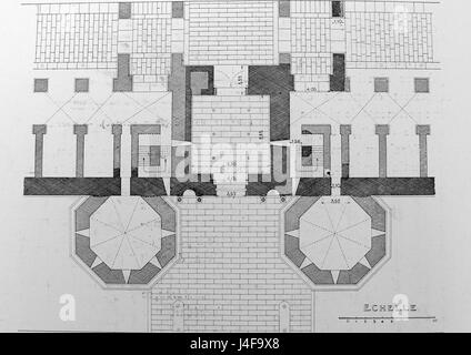 Plan Porta Aurea SPLIT Banque D'Images