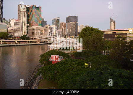 Pont Kurilpa à Brisbane Banque D'Images