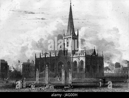 Eglise paroissiale 1819 Sheffield Banque D'Images