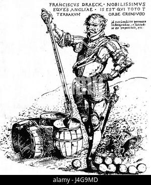 Sir Francis Drake Le Chevalier Noble Banque D'Images