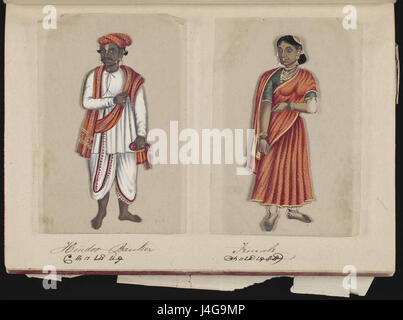 Soixante deux spécimens de castes en Inde (25) Banque D'Images