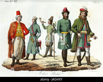 Illustration de Il costume furent antico e moderno par Giulio Ferrario Europa Vol VII pt 2 1831 (22) Banque D'Images