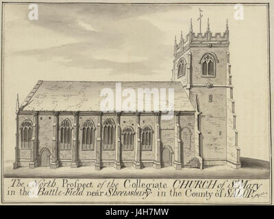 Collégiale St Mary à Shrewsbury 01991 Banque D'Images