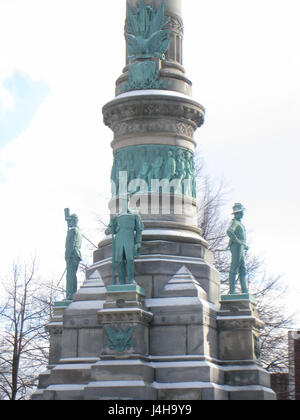 Le Soldiers and Sailors Monument à Buffalo, NY commémore ceux qui ont servi pendant la guerre de Sécession. Situé à Niagara Square, il s'agit d'un important mémorial dédié à l'histoire militaire de la ville. Banque D'Images