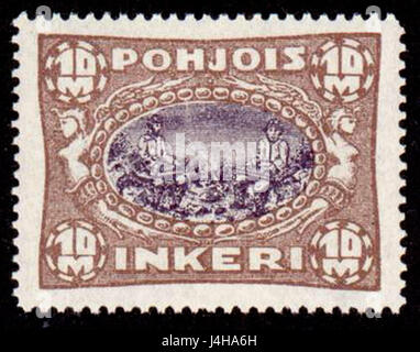 Ce titre fait référence à un timbre, probablement un timbre-poste finlandais émis en 1920, catalogué par Michel, un éditeur de catalogue de timbres bien connu. Le timbre peut représenter l'histoire ou la culture finlandaise pendant cette période. Banque D'Images