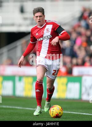 MIDDELSBROUGH MIDDELSBROUGH ADAM ATTEINDRE FC FC LE STADE RIVERSIDE MIDDLESBROUGH ANGLETERRE 08 Novembre 2014 Banque D'Images