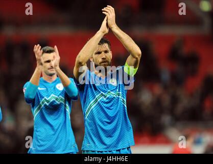 BOSTJAN CESAR DE SLOVÉNIE SLOVÉNIE ANGLETERRE V APPL WEMBLEY Londres Angleterre 15 Novembre 2014 Banque D'Images