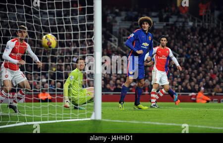 KIERAN GIBBS D'ARSENAL PROPRE RENDEZ-VOUS MANCHESTER UNITED V ARSENAL Emirates Stadium, LONDON ANGLETERRE 22 Novembre 2014 Banque D'Images