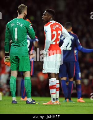 DANNY WELBECK DE POURPARLERS ARSENAL MANCHESTER UNITED V ARSENAL Emirates Stadium, LONDON ANGLETERRE 22 Novembre 2014 Banque D'Images