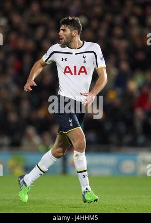 FEDERICO FAZIO Tottenham Hotspur FC Tottenham Hotspur FC Stade KC HULL ANGLETERRE 23 Novembre 2014 Banque D'Images