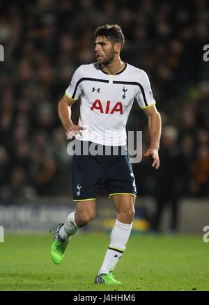 FEDERICO FAZIO Tottenham Hotspur FC Tottenham Hotspur FC Stade KC HULL ANGLETERRE 23 Novembre 2014 Banque D'Images