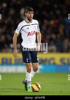 FEDERICO FAZIO Tottenham Hotspur FC Tottenham Hotspur FC Stade KC HULL ANGLETERRE 23 Novembre 2014 Banque D'Images