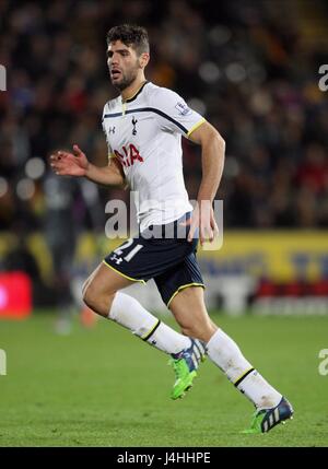 FEDERICO FAZIO Tottenham Hotspur FC Tottenham Hotspur FC Stade KC HULL ANGLETERRE 23 Novembre 2014 Banque D'Images