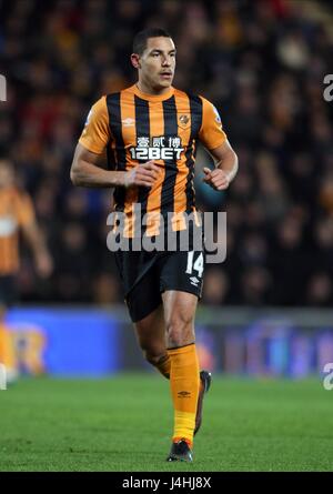 JAKE LIVERMORE Hull City FC Hull City FC Stade KC HULL Angleterre 06 Décembre 2014 Banque D'Images