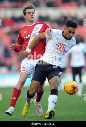 PATRICK BAMFORD RYAN SHOTTON MIDDLESBROUGH FC V MIDDLESBROUGH FC V DERBY COUNT STADE RIVERSIDE MIDDLESBROUGH ANGLETERRE 13 Dece Banque D'Images