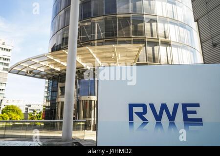 Allemagne : Siège de la compagnie d'électricité allemande RWE AG à Essen. Photo de 30. Avril 2017. Dans le monde d'utilisation | Banque D'Images