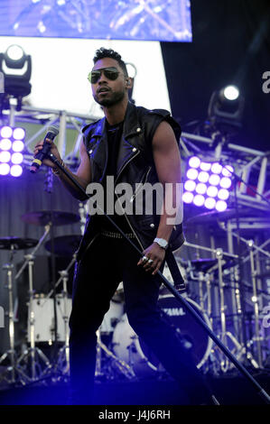 Singer Miguel effectue à 102.7 KIIS FM's Wango Tango au Home Depot Center le 11 mai 2013 à Carson, Californie. Banque D'Images