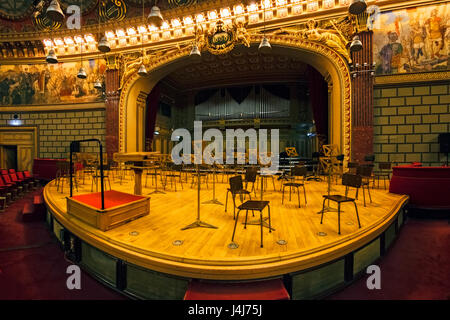 Stock Photo - intérieur de l'Athénée Roumain (Ateneul Român) concert hall à Bucarest, Roumanie Banque D'Images