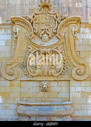La fontaine de Wignacourt, La Valette, Malte Banque D'Images