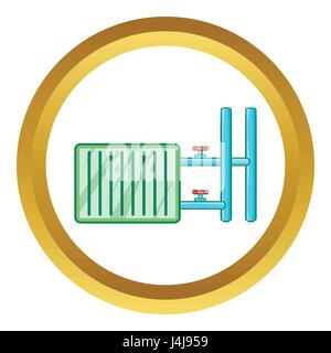 Icône vecteur du radiateur Illustration de Vecteur