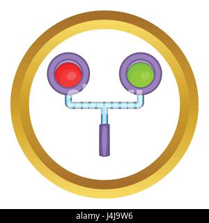 Feu de circulation pour les trains vector icon Illustration de Vecteur