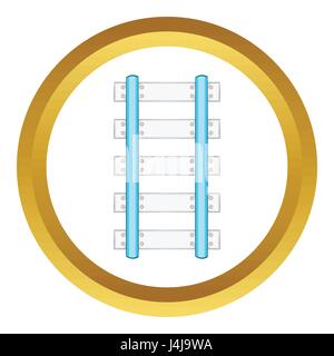 Traverses et rails icône vecteur Illustration de Vecteur