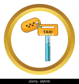 Clefs pour l'icône vecteur taxi Illustration de Vecteur