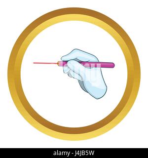 Procédure de chirurgie oculaire au laser icône vecteur Illustration de Vecteur