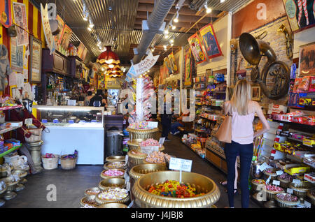 Big Top magasin de bonbons et soda fountain s congress ave austin texas Banque D'Images