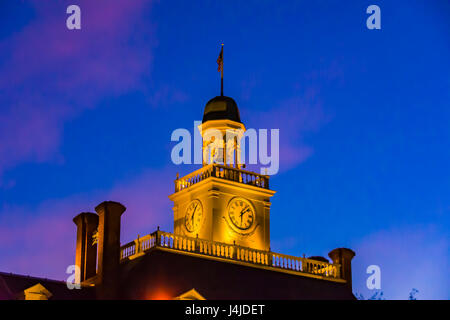 Coucher du soleil à Walt Disney World Disney - Epcot Banque D'Images