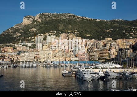 Monaco, Monte Carlo, le Port Hercule Banque D'Images