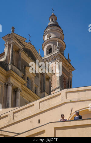 France, Alpes Maritimes, Menton, l'église St.Michel Banque D'Images