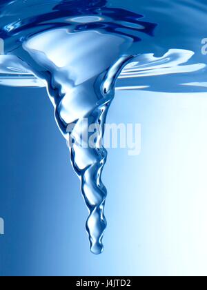 Vortex de l'eau, studio shot. Banque D'Images