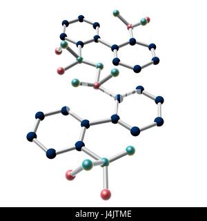 Le modèle moléculaire du médicament antiparasitaire benznidazole. Banque D'Images