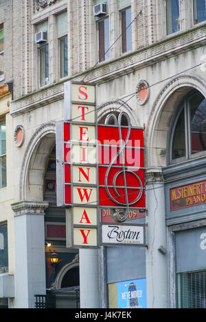 Piano Steinway store à Boston - Boston, Massachusetts Banque D'Images