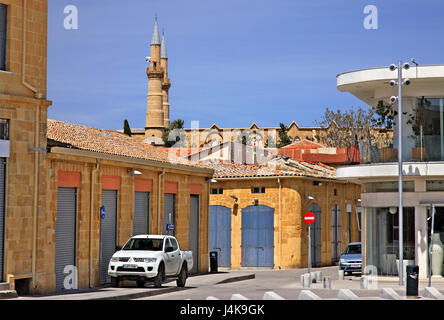 Balade autour de la vieille ville de Nicosie (Lefkosia), la capitale de Chypre, très près de la "ligne verte (aussi connu comme 'zone tampon' ou 'Dead zone'. Banque D'Images