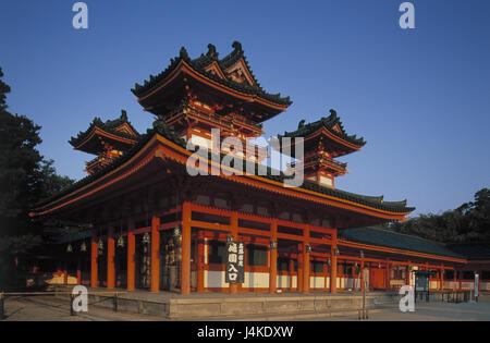 Le Japon, Kyoto, Sanctuaire Heian, vue d'Asie, Honshu, temple, simulation, Imperial Palace, bâtiment, palace, la structure, l'architecture, l'endroit d'intérêt, la culture, le style architectural Banque D'Images
