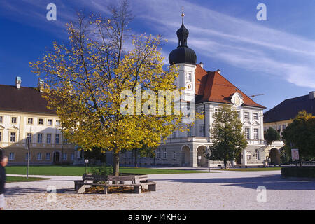 L'Allemagne, la Haute-Bavière, Altötting, space Kapell, hôtel de ville, l'Europe de l'automne, Bavaria, lieu de pèlerinage, carré, d'un bâtiment, l'architecture, la culture, le lieu d'intérêts, l'été Banque D'Images