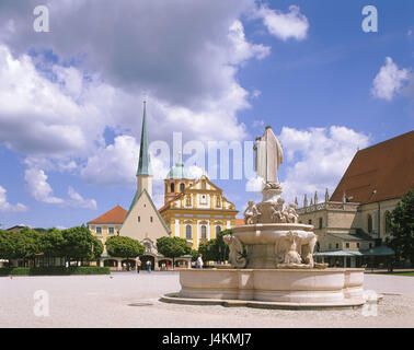 Allemagne, Bavière, Altötting, grace, Marien est bien l'Europe, l'Allemagne du Sud, ville, quartier, ville, lieu de pèlerinage, d'un bâtiment, l'architecture, l'église, la construction sacrée, bande, bon, bon caractère, Maria, site d'intérêt Banque D'Images