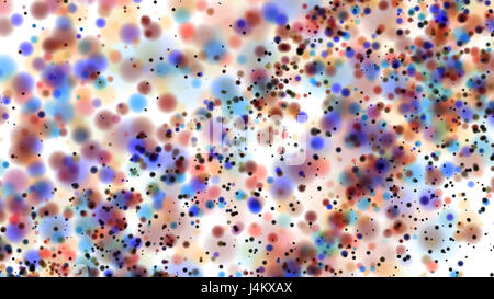 Beau bokeh couleurs arrière-plan flou avec points de flou artistique Banque D'Images