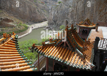 Monastère suspendu ou Temple Xuankong, Shanxi, Chine Banque D'Images