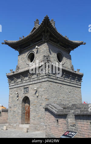 Mur de la ville, Pingyao, Chine Banque D'Images