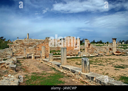 La Palestre ('Sports' arena) dans le sanctuaire d'Apollon Hylates à Kourion près de Kourion ancienne, district de Lemessos (Limassol, Chypre). Banque D'Images