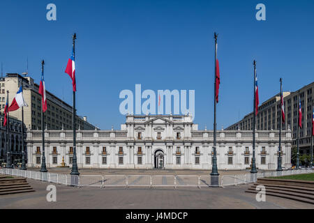 La Moneda Palace - Santiago, Chili Banque D'Images