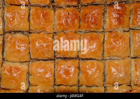 Dessert traditionnel turc - noyer les baklavas Banque D'Images