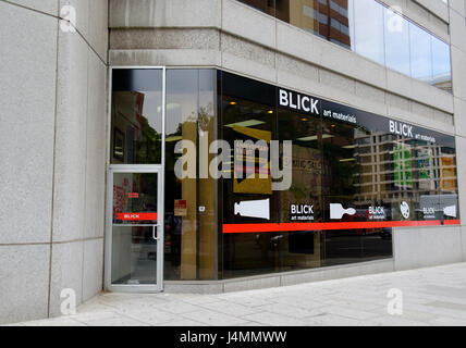 Blick Matériaux d'art store, 1250 I St NW, centre-ville de Washington, DC, USA Banque D'Images