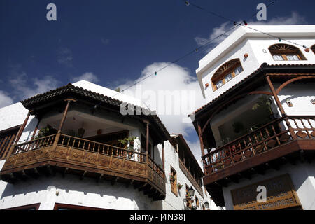 Espagne, Grande Canarie, grain Agüimes, maisons résidentielles, détail, Banque D'Images