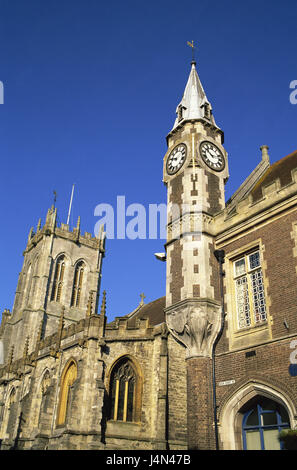 La Grande-Bretagne, l'Angleterre, dans le Dorset, Dorchester, morceau de l'église Pierre, Guildhall, détail, Banque D'Images