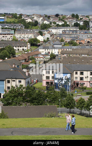 L'Irlande du Nord, l'Ulster, comté de Derry, Londonderry, Bogside, Derry's Corner, Banque D'Images