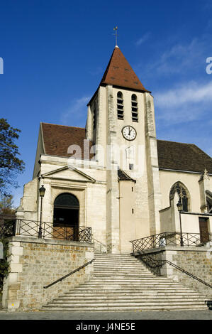 France, Paris, l'église Saint-Germain de Charonne, Banque D'Images